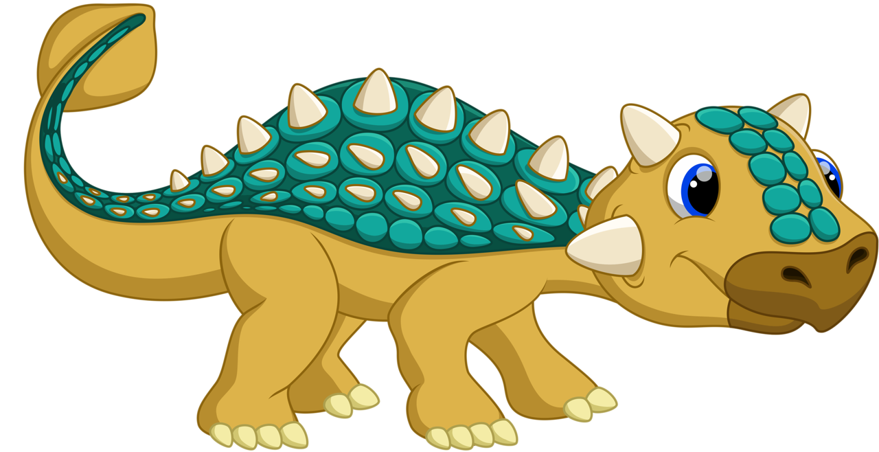 cute dinosaur ankylosaurus