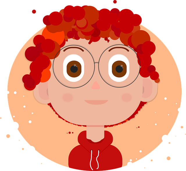 kid wearing glasses