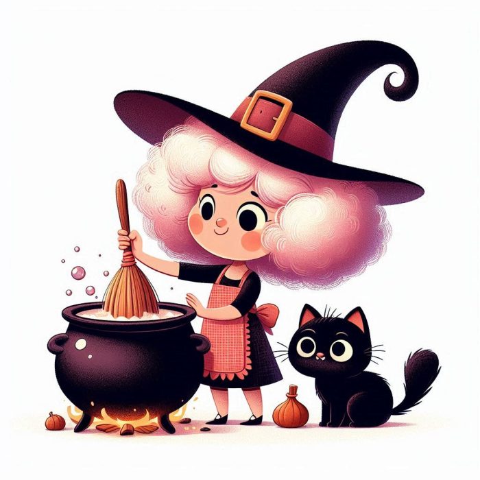 Funny stories for kids - Cotton Candy Haired Witch